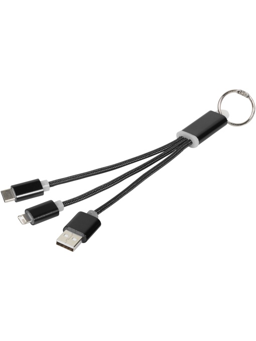 PF™ Metal cablu de încărcare 3-în-1 cu breloc