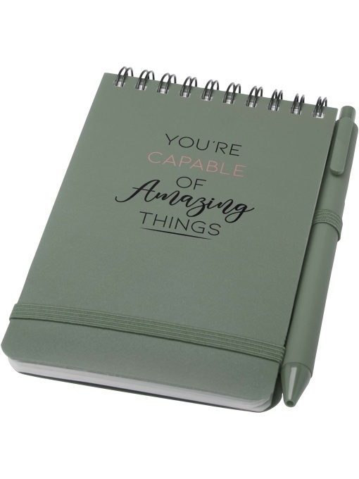 PF™ Thalaasa A6 hard cover ocean-bound notebook with ballpoint pen (black ink) - Img 1