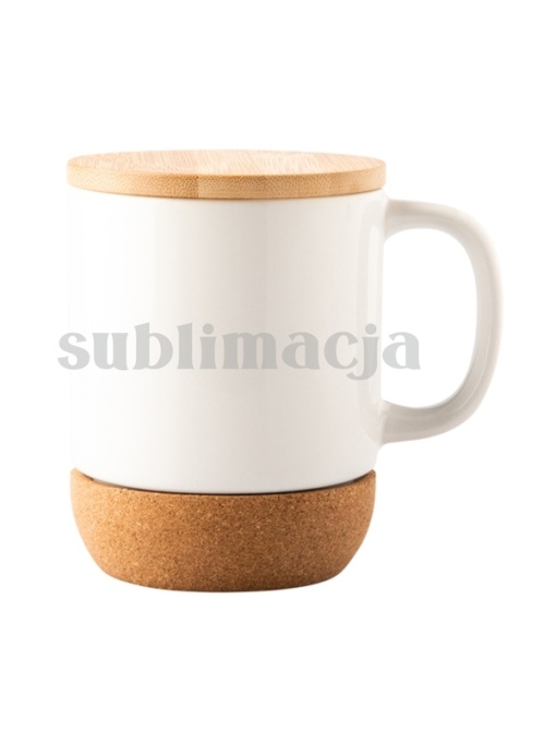 Royal™ GIULIO cană ceramică 400 ml cu strat pentru sublimare, alb