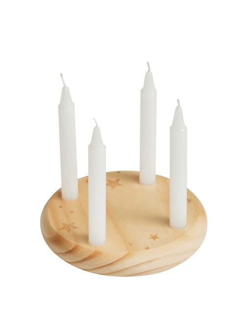 TOP™ Coroană mică de Advent din lemn