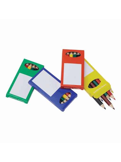 TOP™  Set of 6 coloured pencils RAINBOW, assorted 4 colours