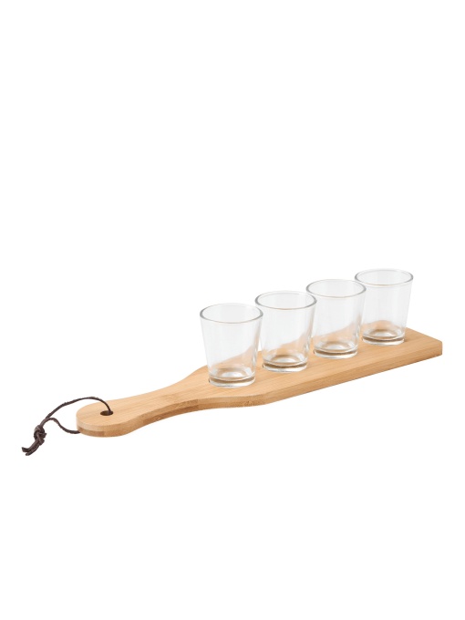 TOP™  Tray with shot glasses BAMBOO PARTY
