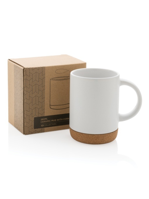 XD™ Ceramic mug with cork base 280ml - Img 1