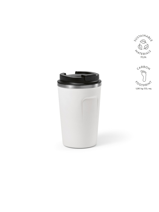 AO™ Limpopo Travel Cup — Ceașcă de călătorie din oțel inoxidabil reciclat 490 ml