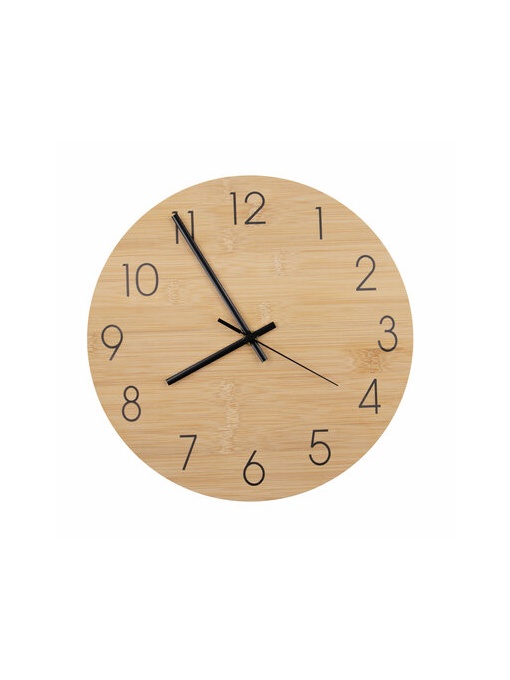 AX™ Bamboo wall clock | Imani