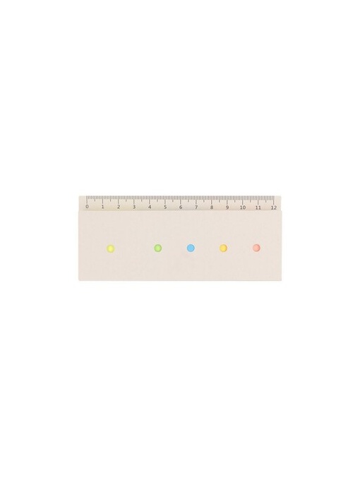 AX™ Memo holder, sticky notes, made from recycled milk cartons, ruler