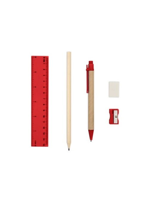 AX™ Set școlar, penar, creion, pix, riglă, gumă de șters și ascuțitor | Tobias - Img 1