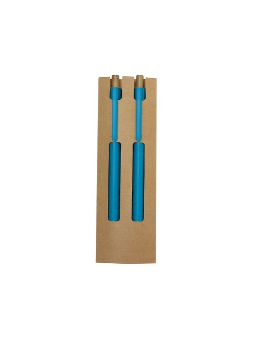 AX™ Wheat straw writing set, ball pen and "infinity" pencil