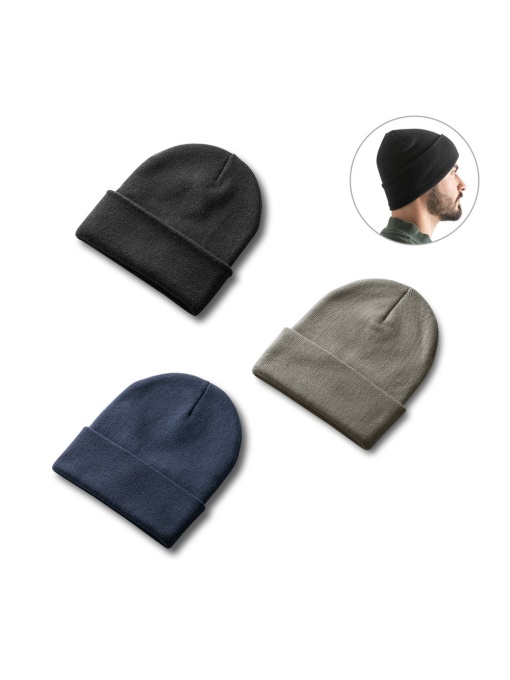 hi!™ CARL Căciulă unisex cu două straturi din poliester reciclat (100% rPET) - Img 1