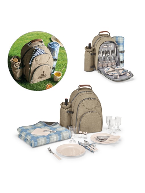 hi!™ VILLA Thermal picnic backpack in high density 600D recycled polyester - Img 1