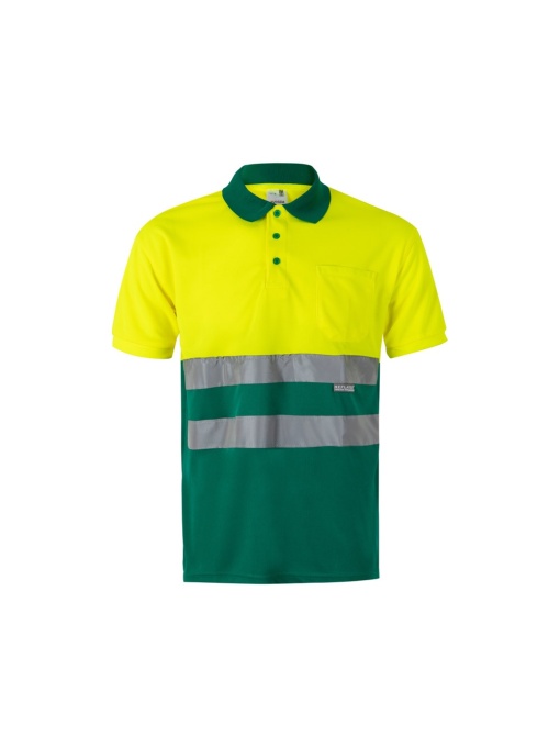 hi!™ VL CUPID LARGE Tricou polo bicolor bird-eye (160g/m²) cu mâneci scurte, din poliester (100%)