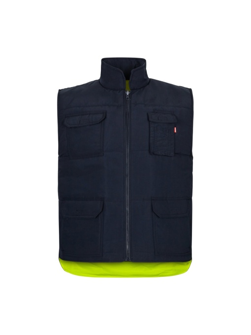 hi!™ VL DIANA Vestă căptușită (220g/m²), reversibilă și cu mai multe buzunare, din poliester (100%), cu închidere cu fermoar și extractor reversibil