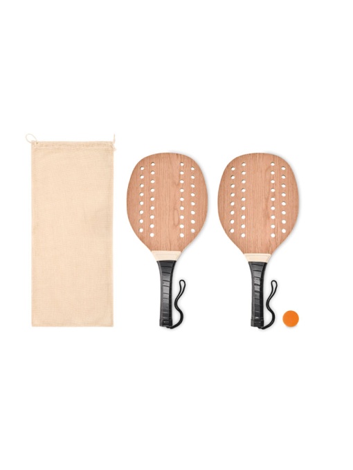 MO™ Palas – Set de tenis plajă din lemn