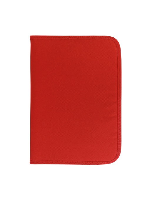 ON™ 600D polyester brief folder with zip closure, 6 inside compartments