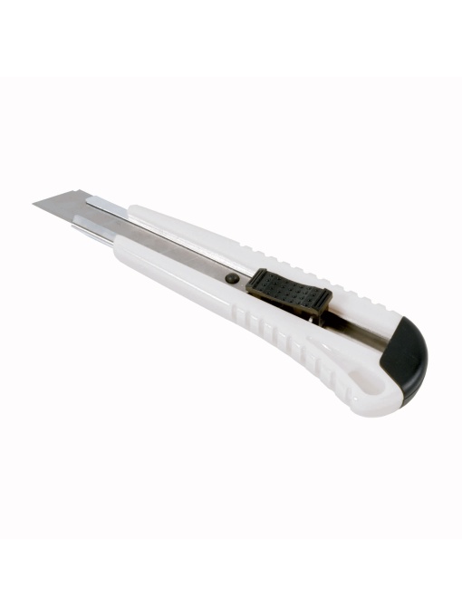 ON™ ABS Stanley knife with locking mechanism, large, 2 spare blades