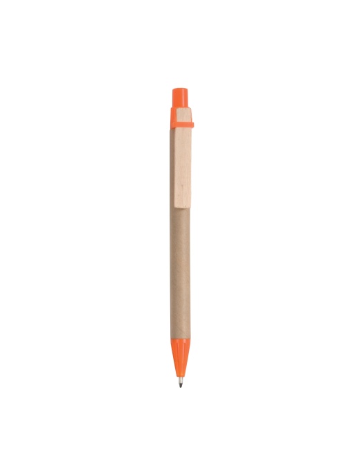 ON™ Cardboard snap pen with wooden clip
