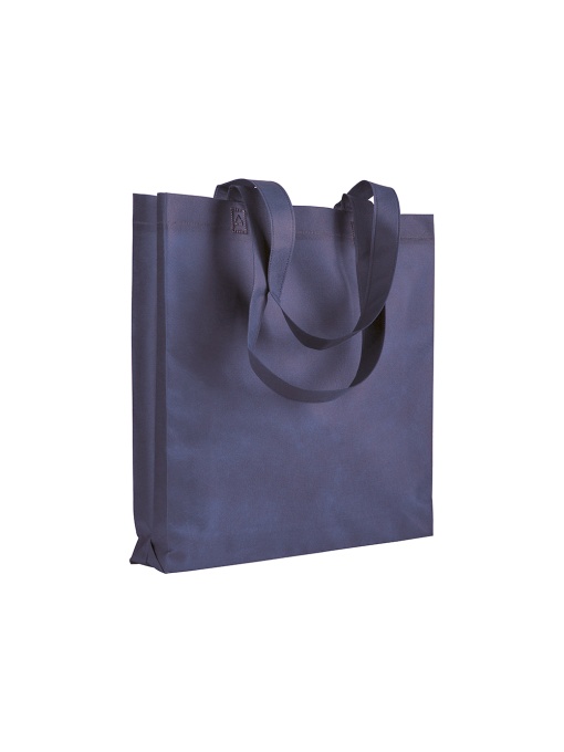 ON™ Heat-sealed 80 g/m2 non-woven fabric shopping bag with gusset and long handles