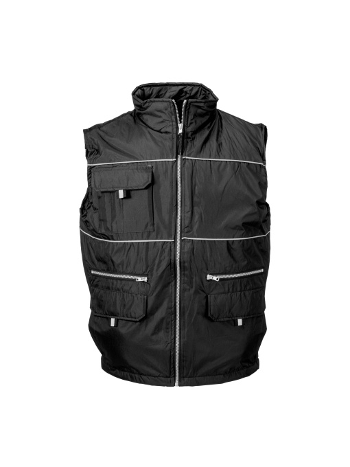 ON™ Padded, water-resistant polyester vest with reflective piping and pongee mesh inner lining - Img 1