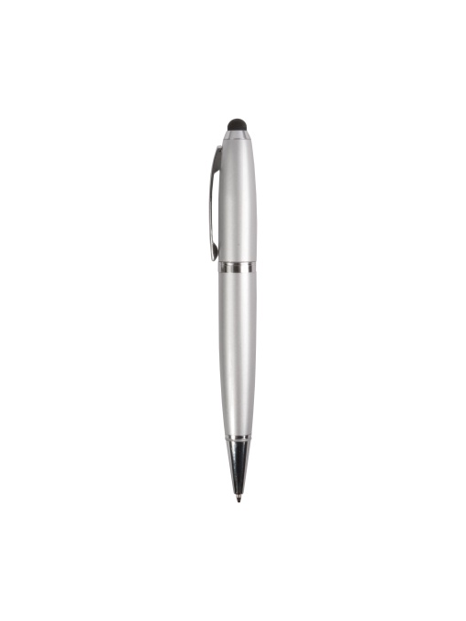 ON™ Plastic black ballpoint pen with 4 GB pen drive and touchscreen tip. Upload on request