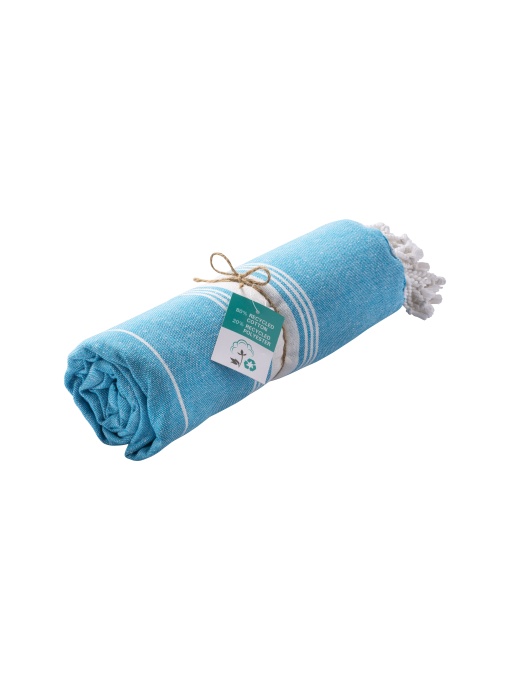 ON™ Recycled cotton fringed beach towel