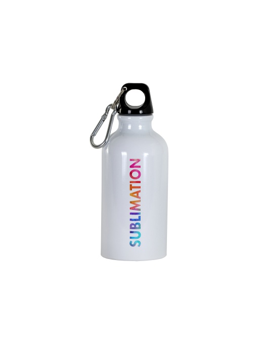 ON™ Sublimating aluminum bottle with carabiner. 400ml