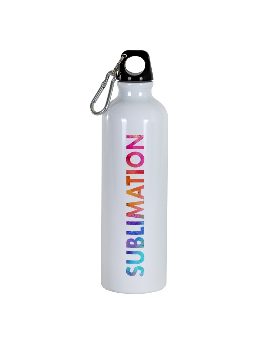 ON™ Sublimating aluminum bottle with carabiner. 750ml