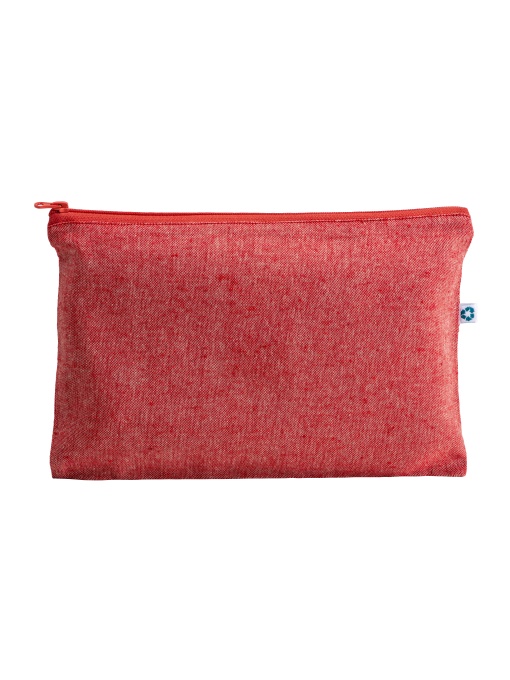 ON™ Recycled cotton beauty case 150 g/m2, with zipper.