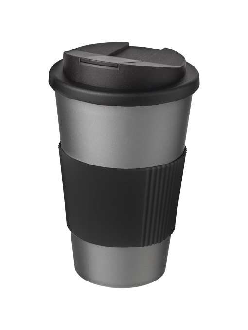 PF™ Americano® 350 ml tumbler with grip &amp; spill-proof lid