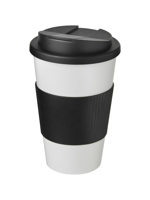 PF™ Americano® pahar 350 ml cu grip și capac anti-vărsare