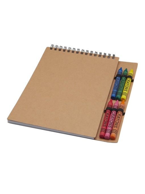PF™ Doodle set carnet spirală A5 copertă moale și creioane de colorat