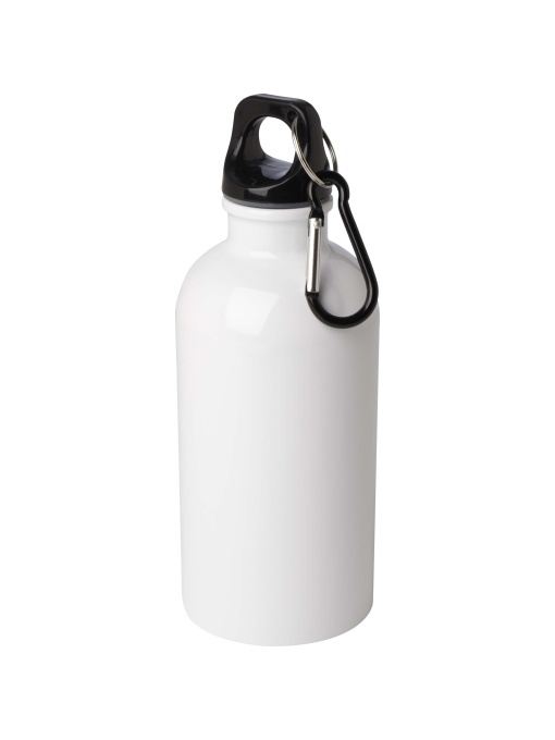 PF™ Oregon sticlă de apă 400 ml din oțel inoxidabil simplu perete certificat RCS cu carabină