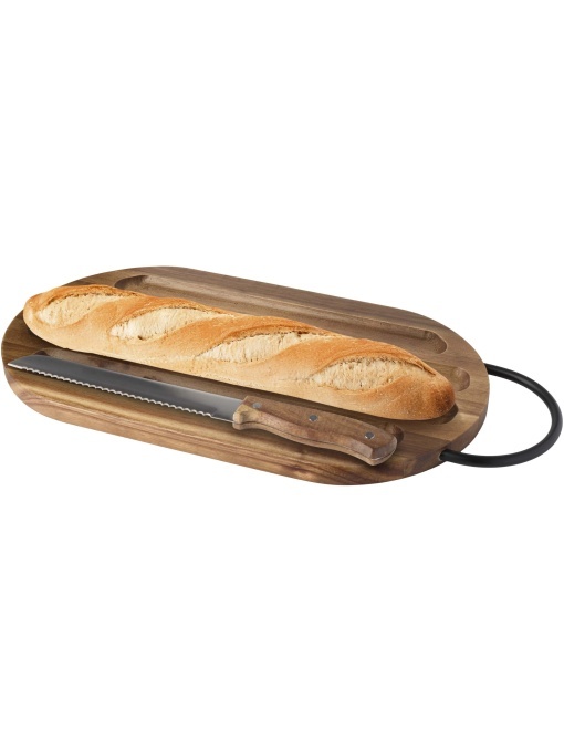 PF™ Prestige tocător din lemn de salcâm cu cuțit pentru pâine