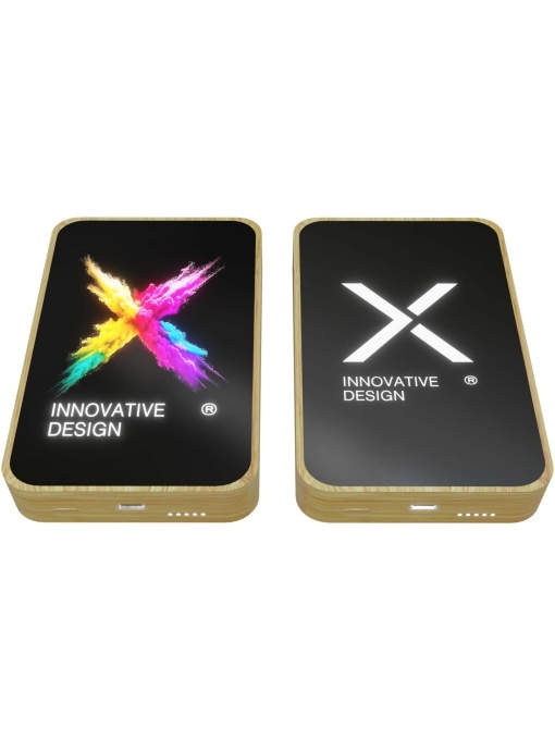 PF™ SCX.design P26 power bank MagSafe din lemn 15W 5000 mAh