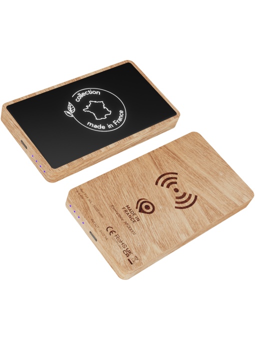 PF™ SCX.design P34 power bank din lemn wireless 5000 mAh