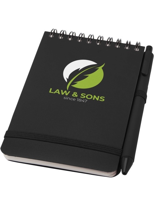 PF™ Thalaasa A6 hard cover ocean-bound notebook with ballpoint pen (black ink) - Img 1
