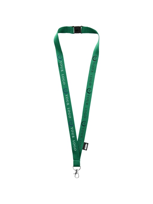 PF™ Tom lanyard din PET reciclat cu sistem breakaway - Img 1