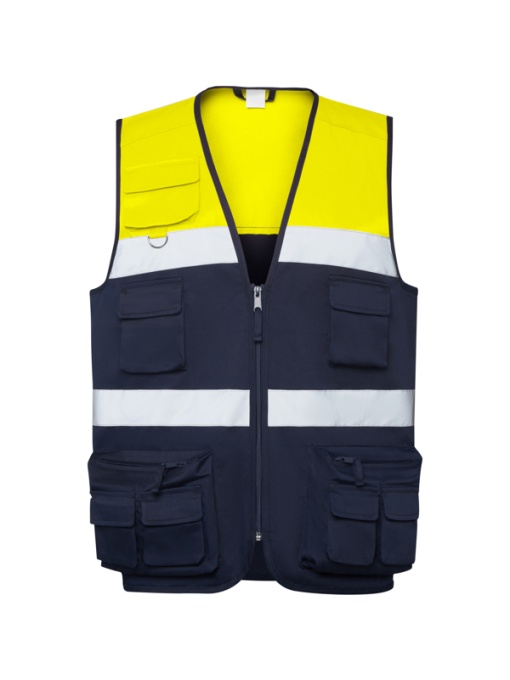 RO™ BETA | Vestă hi-vis multibuzunar | Țesătură principală: 65 % poliester / 35 % bumbac, twill 200 gsm; Țesătură hi-vis: 50 % poliester / 50 % bumbac, twill 250 gsm | –