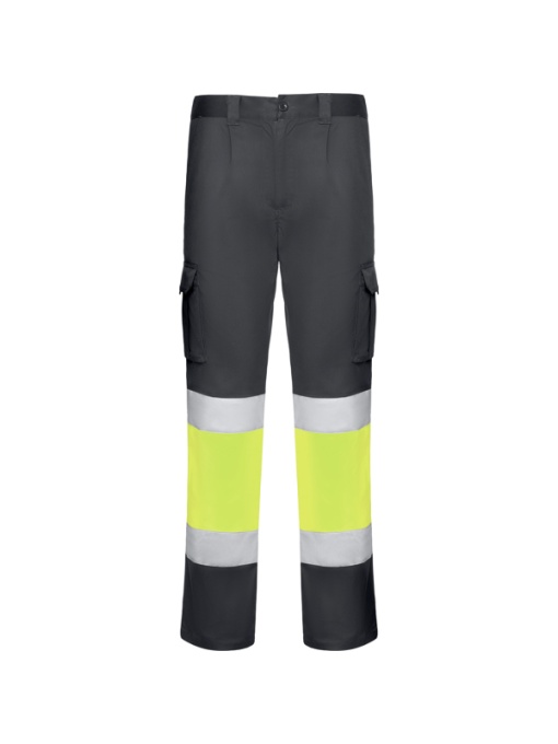 RO™ DAILY STRETCH HV | Pantaloni multipocket hi-vis cu elastan | 65 % poliester / 33 % bumbac / 2 % elastan, twill | 250 gsm