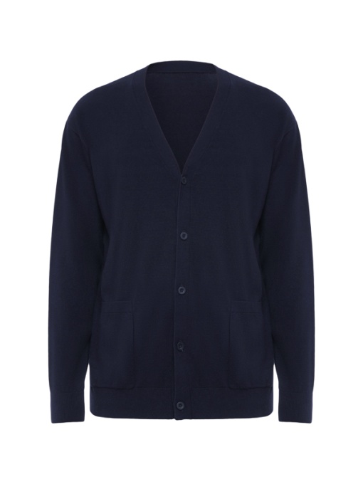 RO™ EXPLORER | V-neck knit jacket | 50 % viscose / 28 % polyester / 22 % polyamide, fine knit gg 12