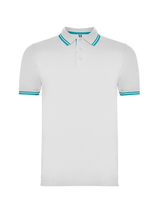 RO™ MONTREAL | Polo mânecă scurtă cu ramecă 3 nasturi la guler | 100 % bumbac pieptănat, piqué | 230 gsm