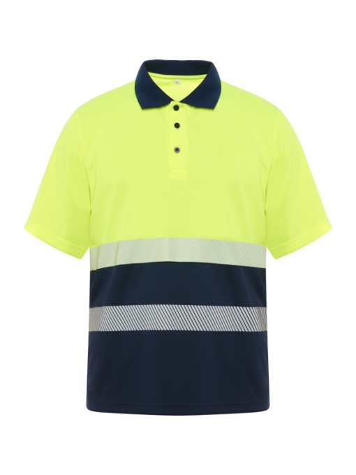RO™ VEGA | High-visibility short-sleeve polo | 100 % bird’s-eye polyester | 170 gsm