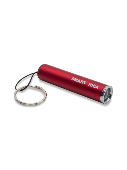 Royal™ LUMIRING keychain flashlight with illuminated logo, black - Img 1