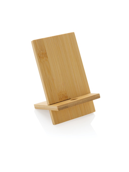 XD™ Bamboo phone stand in kraft box