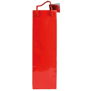 157 g/m2 laminated paper bottle shopping bag with gusset and bottom reinforcement, string - Img 10