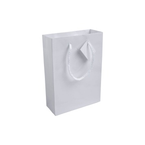 157 g/m2 laminated paper shopping bag with gusset and bottom reinforcement, string handles - Img 7