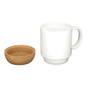 410 ml ceramic mug with separable cork base - Img 3