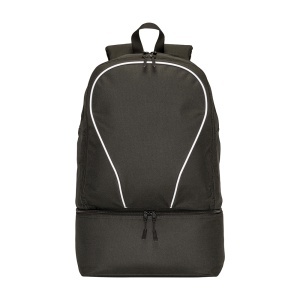 600D polyester sports backpack, large main compartment and padded shoe compartment. - Img 5