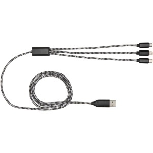 Alphecca recycled aluminium and RPET 5-in-1 charging cable - Img 2