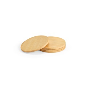 AO Christo Coasters Bamboo. Set of 4