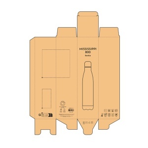 AO Sticlă Mississippi 800 rSS 810ml. Perete dublu și etanșă